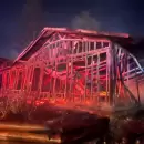 (Video) Un feroz incendio consumi� a un local gastron�mico de Uspallata