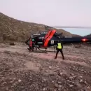 Rescataron en helic�ptero a una mujer que sufri� un accidente en un cerro de Las Heras