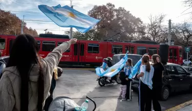 Festejos en Mendoza selecci�n Argentina