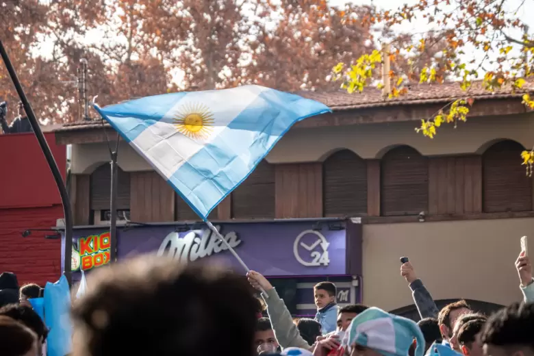 Festejos en Mendoza selección Argentina
