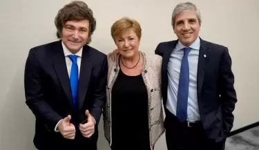 javier-milei-y-luis-caputo-kristalina-georgieva