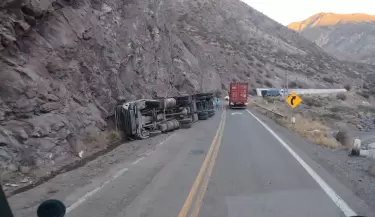 vuelco en el paso a Chile