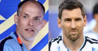 Leopoldo Luque y Diego Maradona