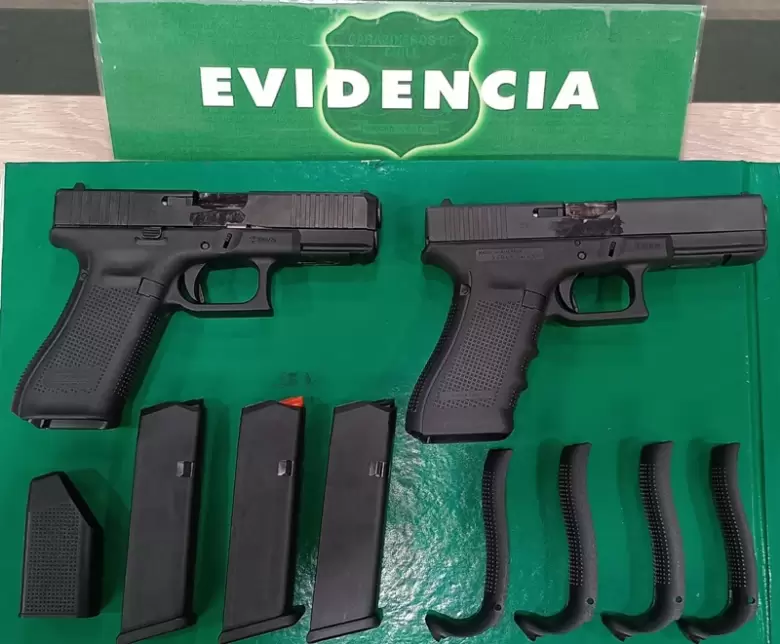 armas en el paso a Chile