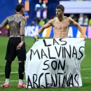 (Video) "Las Malvinas son argentinas": la bandera que mostraron los jugadores tras ganarle a Inglaterra