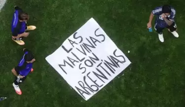 Festejos tras el triunfo ante Inglaterra