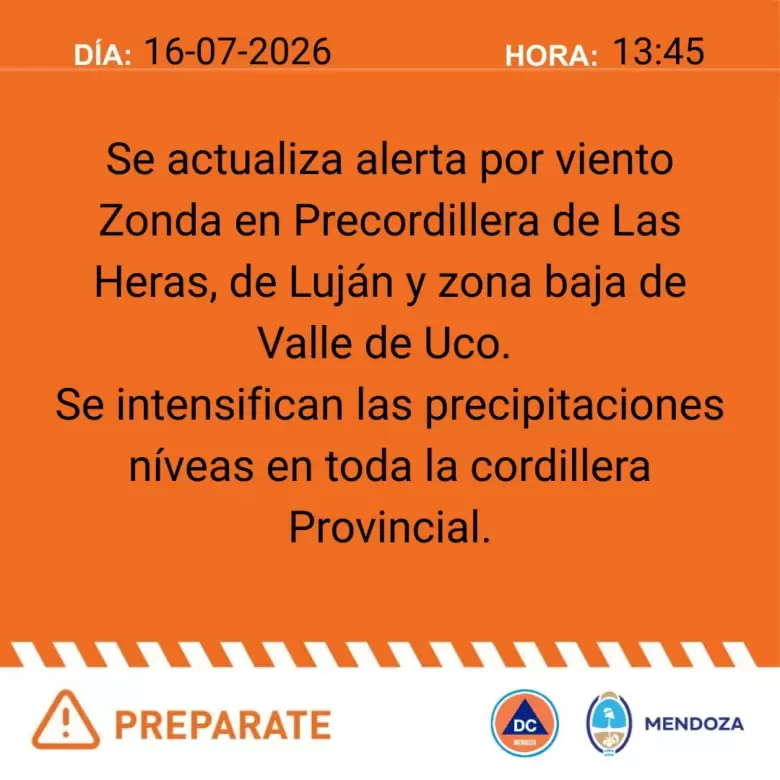 alerta naranja