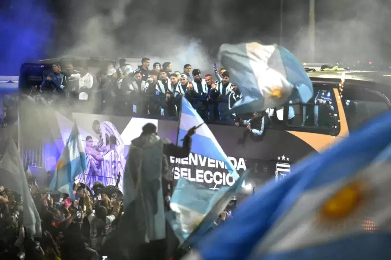 selección argentina recibimiento