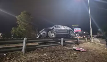 Accidente en predio de la virgen